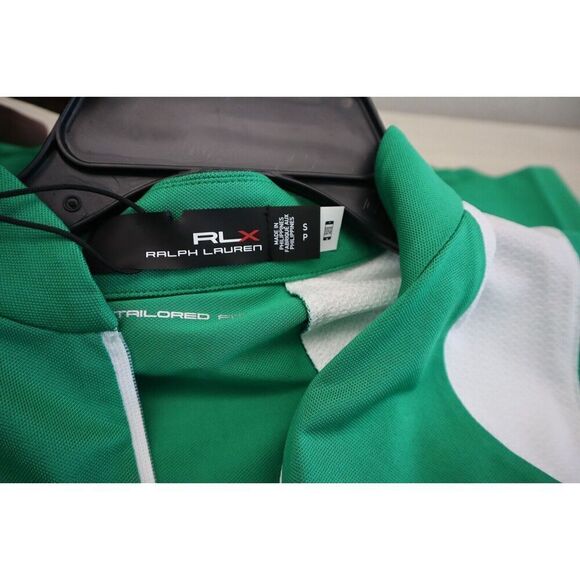 RLX Ralph Lauren Women Sz S Cruise Green Tailored Fit Sleeveless Pique Shirt - Picture 3 of 9